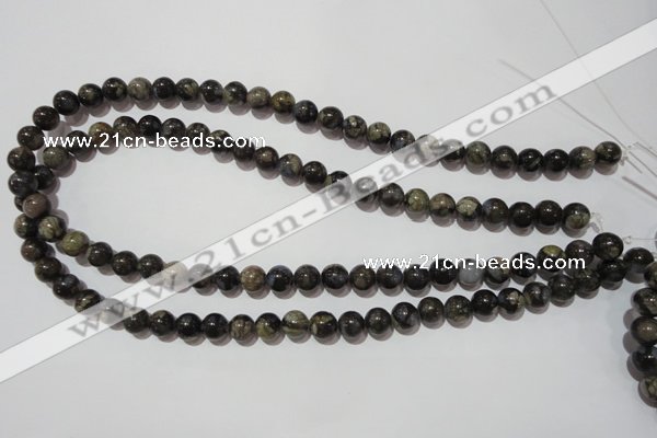 CGE102 15.5 inches 8mm round glaucophane gemstone beads