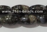 CGE115 15.5 inches 8*14mm rice glaucophane gemstone beads