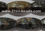 CGE118 15.5 inches 16*30mm rice glaucophane gemstone beads