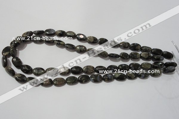 CGE131 15.5 inches 10*14mm oval glaucophane gemstone beads