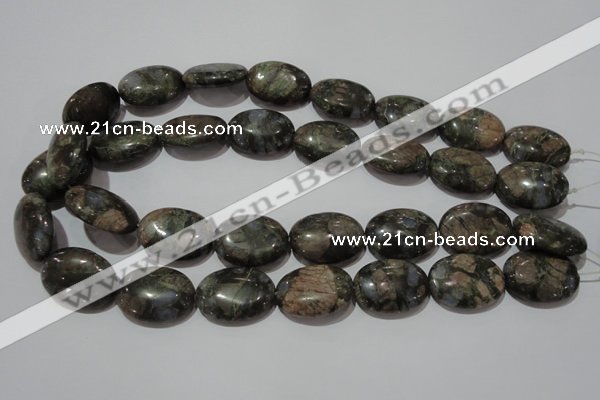 CGE135 15.5 inches 18*25mm oval glaucophane gemstone beads