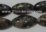 CGE148 15.5 inches 15*30mm marquise glaucophane gemstone beads