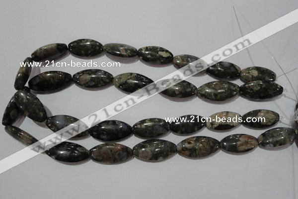 CGE148 15.5 inches 15*30mm marquise glaucophane gemstone beads