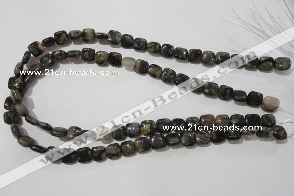 CGE151 15.5 inches 10*10mm square glaucophane gemstone beads