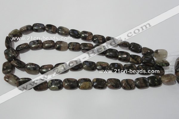 CGE159 15.5 inches 12*16mm rectangle glaucophane gemstone beads