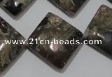 CGE172 15.5 inches 20*20mm diamond glaucophane gemstone beads