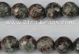 CGG05 15.5 inches 14mm faceted round ghost gemstone beads wholesale