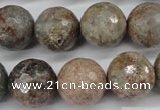 CGG17 15.5 inches 16mm faceted round ghost gemstone beads wholesale