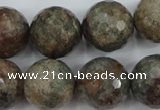 CGG18 15.5 inches 18mm faceted round ghost gemstone beads wholesale