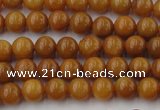 CGJ301 15.5 inches 6mm round goldstone jade beads wholesale