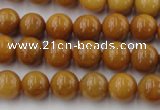 CGJ302 15.5 inches 8mm round goldstone jade beads wholesale