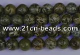 CGJ350 15.5 inches 4mm round green bee jasper beads wholesale