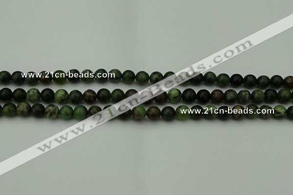 CGJ400 15.5 inches 4mm round green jade beads wholesale