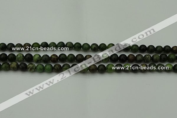 CGJ401 15.5 inches 6mm round green jade beads wholesale