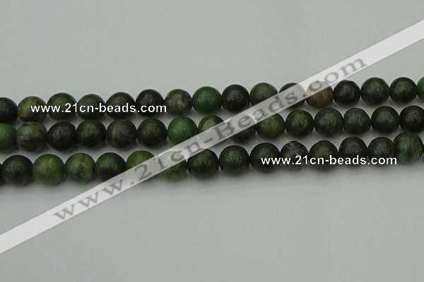 CGJ403 15.5 inches 10mm round green jade beads wholesale