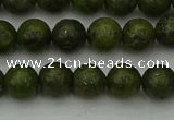 CGJ451 15.5 inches 6mm round green jasper beads wholesale