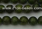 CGJ452 15.5 inches 8mm round green jasper beads wholesale