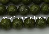 CGJ453 15.5 inches 10mm round green jasper beads wholesale