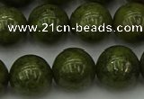 CGJ455 15.5 inches 14mm round green jasper beads wholesale