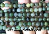 CGJ521 15 inches 6mm round Xinjiang green jade beads wholesale