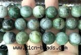 CGJ526 15 inches 14mm round Xinjiang green jade beads wholesale