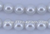 CGL03 10PCS 16 inches 8mm round dyed glass pearl beads wholesale