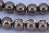 CGL100 5PCS 16 inches 20mm round dyed plastic pearl beads wholesale