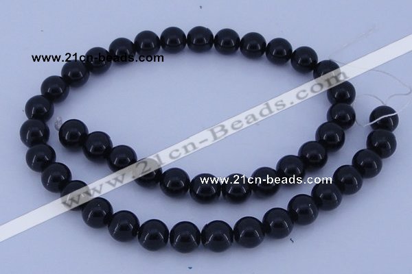 CGL282 10PCS 16 inches 4mm round dyed glass pearl beads wholesale