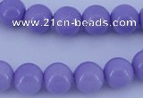 CGL800 10PCS 16 inches 4mm round heated glass pearl beads wholesale