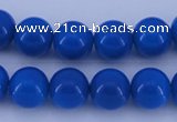 CGL813 10PCS 16 inches 6mm round heated glass pearl beads wholesale