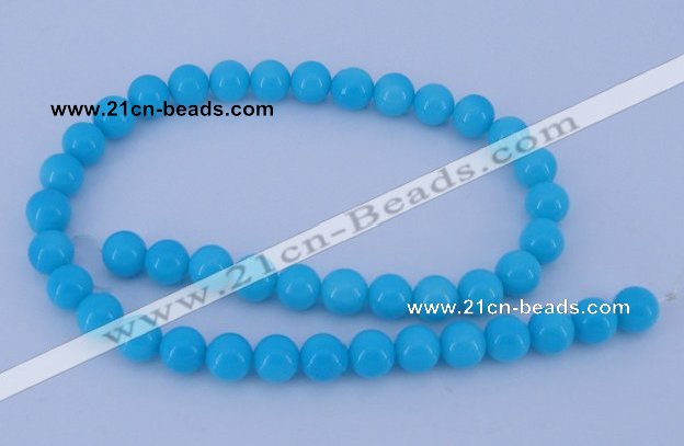 CGL825 10PCS 16 inches 6mm round heated glass pearl beads wholesale