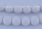 CGL854 10PCS 16 inches 4mm round heated glass pearl beads wholesale