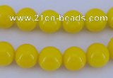 CGL860 10PCS 16 inches 4mm round heated glass pearl beads wholesale