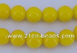 CGL862 10PCS 16 inches 8mm round heated glass pearl beads wholesale