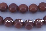 CGL885 10PCS 16 inches 6mm round heated glass pearl beads wholesale