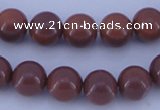 CGL886 10PCS 16 inches 8mm round heated glass pearl beads wholesale