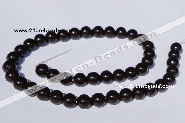 CGL896 10PCS 16 inches 4mm round heated glass pearl beads wholesale