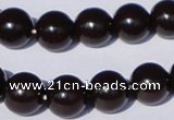 CGL899 5PCS 16 inches 10mm round heated glass pearl beads wholesale