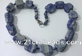 CGN149 19.5 inches 10*14mm - 20*30mm nuggets lapis lazuli necklaces