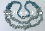 CGN544 27 inches fashion mixed gemstone beaded necklaces