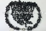 CGN833 20 inches stylish black agate gemstone statement necklaces
