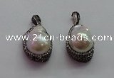 CGP1502 20*28mm - 20*30mm nuggets pearl pendants wholesale