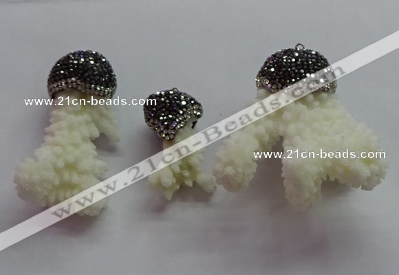 CGP1534 20*38mm - 48*60mm freeform coral pendants wholesale