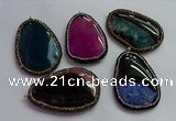 CGP1551 40*60mm - 45*70mm freeform agate pendants wholesale