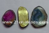 CGP1553 50*75mm - 58*100mm freeform agate pendants wholesale