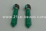 CGP173 10*55mm sticks turquoise gemstone pendants wholesale