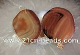 CGP2012 30*50mm - 50*80mm freeform agate slab pendants wholesale