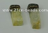 CGP216 12*35mm - 15*45mm freeform citrine gemstone pendants