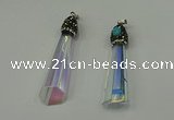 CGP250 15*65mm sticks crystal glass pendants wholesale