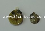 CGP270 15*18mm - 22*28mm ammonite pendants wholesale